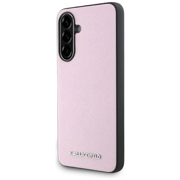 Coque Karl Lagerfeld Saffiano Metal Logo för Samsung Galaxy A56 5G (rosa) rosa
