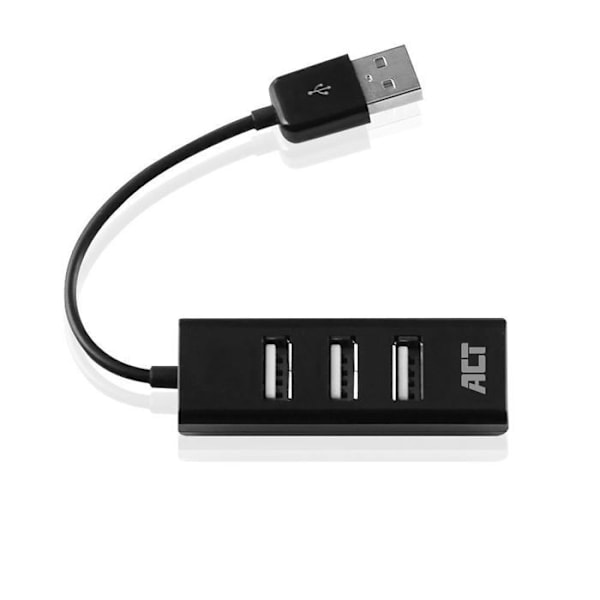 ACT AC6205 USB 2.0 hubbgränssnitt 480 Mbit/s Svart