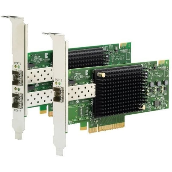 LENOVO Fiber Channel Host Bus Adapter - Plug-in kort - PCI Express 3.0 x8 - 2 x Total Fibre Channel Port(s) - SFP+ - 16 Gb
