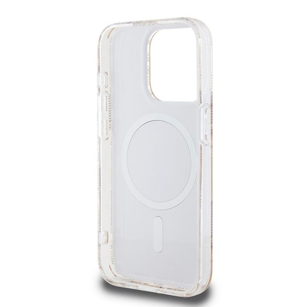 Coque för iPhone 15 Pro Max - Guess IML GCube MagSafe (GUHMP15XHGCUSTGW) - Brun