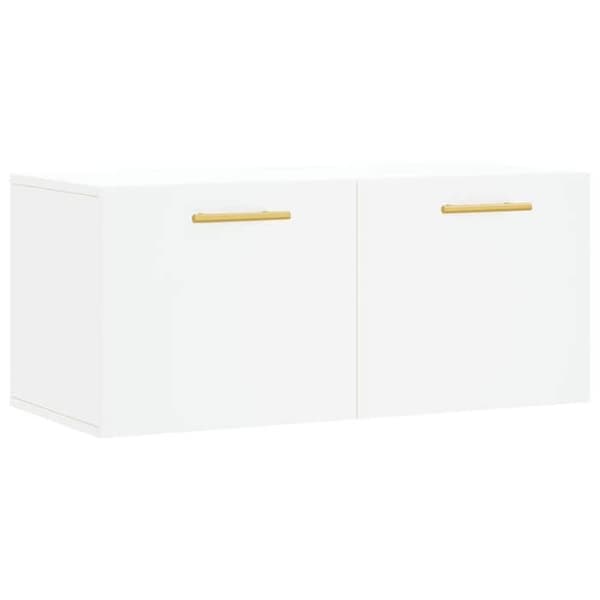 vidaXL Väggskåp Vit 80x36,5x35 cm Konstruerat trä 830060