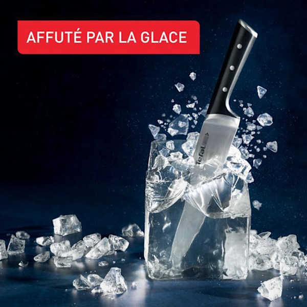 Tefal Ice Force, knivset 6 delar, långvarig överlägsen skärpa, K232S574 kastanj