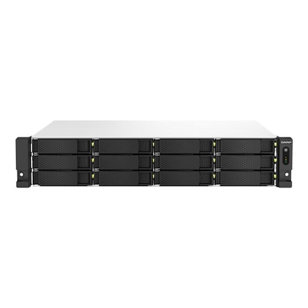 NAS QNAP TS-1264U-RP-8G - 12 Fack - Quadricore - 2,5GbE - PCIe Gen3 x2 - USB 3.2 Gen 2