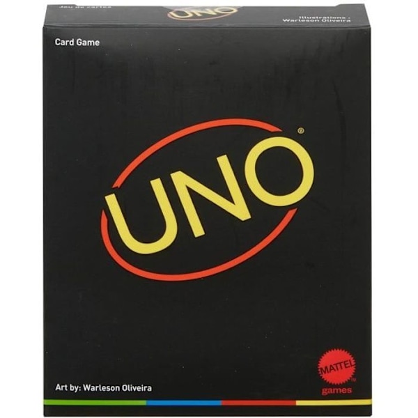 Uno Minimalist Card Game - Mattel Games - från 7 år och uppåt - 2 spelare eller fler - 15 min