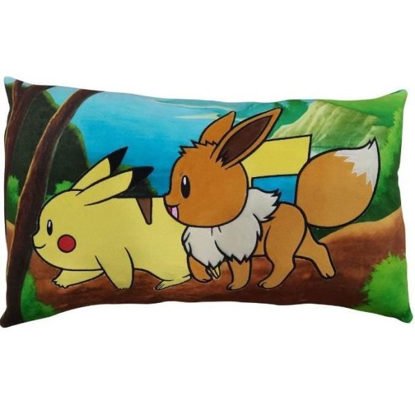 Pokémon - Cushion Pikachu och Eevee BFF 60cm Flerfärgad