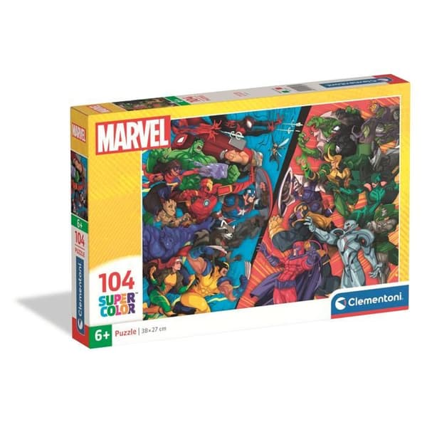 Pussel 104 mcx Marvelhjältar VS Skurkar