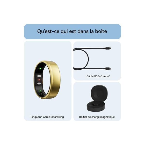 Intelligent aktivitetsring Ringconn 6975377551032 Silver