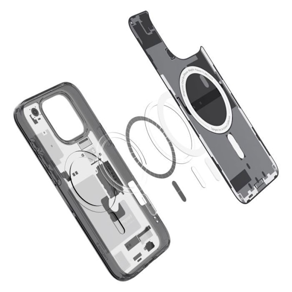 Skyddskal - Spigen - iPhone 16 Pro - Matt svart - Halvstyv - MagSafe Matte svart