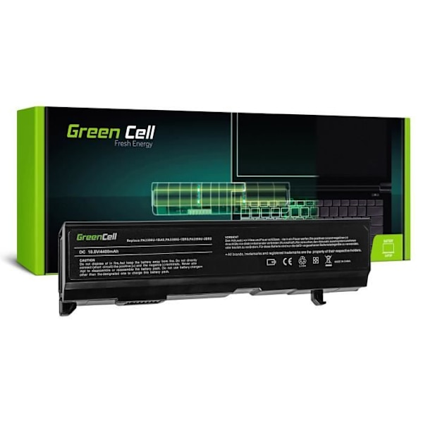 Green Cell Toshiba PA3399U-2BRS PA3399U-1BRS PA3399U-2BAS PA3399U-1BAS Batteri för Toshiba Satellite | Toshiba Tecra 4400mAh