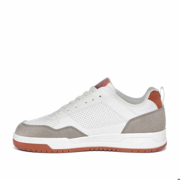 Baskets - Kappa - Manis - Vit - Plat - Lacets vit, brun 43