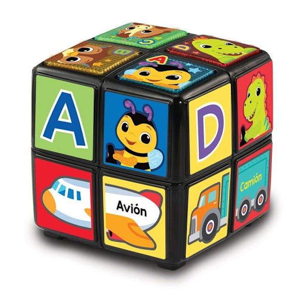 Vtech Puzzle - 3480-558422 - Magic Cube för barn, vänd och lär dig,