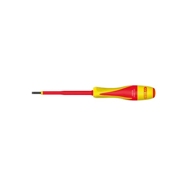 Skruvmejsel - KS TOOLS - 922.6204 - Dubbelt material isolerad 1000V - 4,0x100 mm - Elektrisk skydd Grå