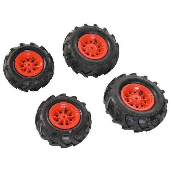 Röda uppblåsbara däck - ROLLY TOYS - 4 delar - För barn från 3 år och uppåt Flerfärgad