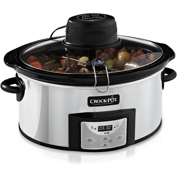 Crock-Pot Digital och programmerbar slowcooker 5,7 liter silver