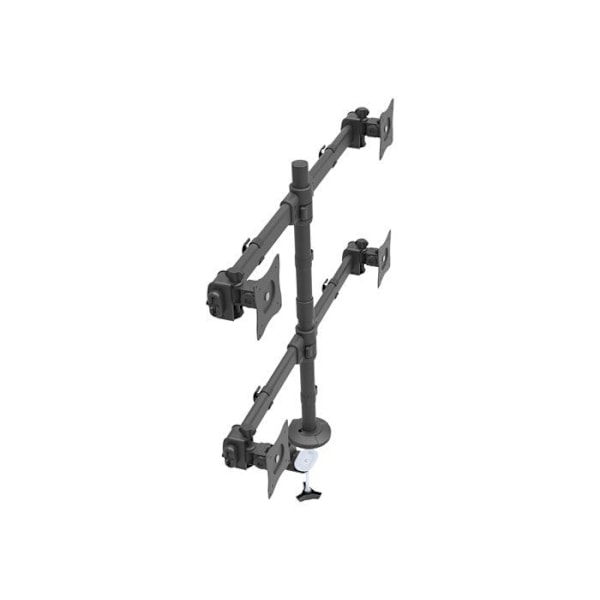 Bordstöd för 4 skärmar - StarTech.com - ARMQUAD - Robust stål - VESA - 8 kg max