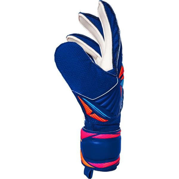 Reusch Attrakt Solid målvaktshandskar - sharpblu/vit/chock orange skarpblå/vit/chock orange 8