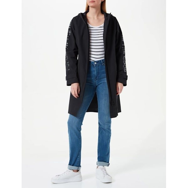 Regnrock - trench - regnkappa - vindjacka - anorak Bugatti - 161000-11227 - Regnkappa för kvinnor Svart 44