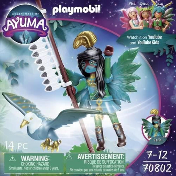 PLAYMOBIL - 70802 - AYUMA - Riddarfe med favoritdjur - Adventures of Ayuma Flerfärgad