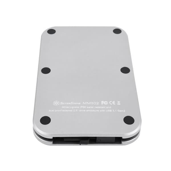 Extern hårddiskhus - SilverStone - SST-MMS02C - USB 3.1 Typ-C - 7mm/9.5mm - Vattentålig