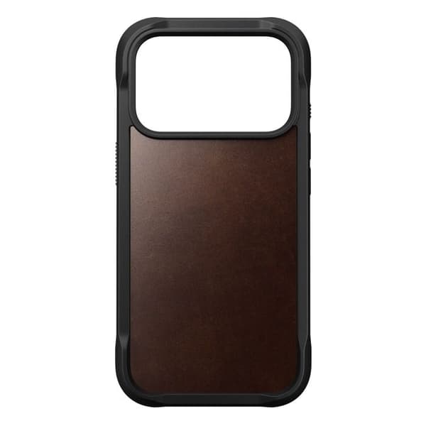 Robust läderfodral - NOMAD - iPhone 17 Pro - Rustik Brun - Horween Läder - Optimal skydd Rustik brun