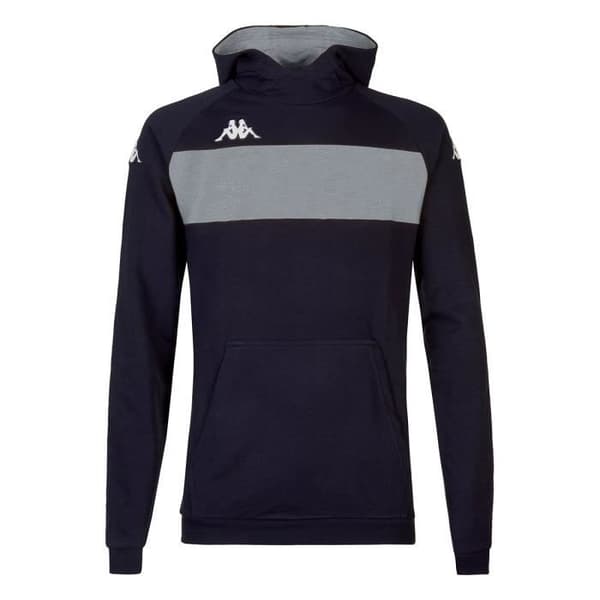 Kappa Daccio huvtröja - marinblå/grå mel - L Marinblå/grå mel S