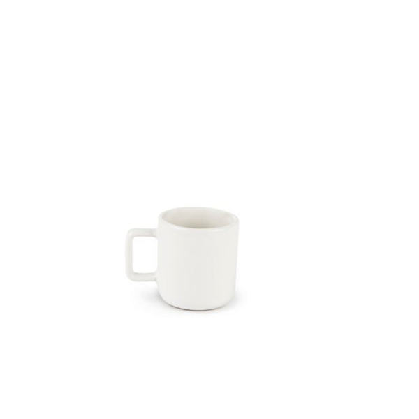 Mugg - kopp - mazagran Excelsa - 67998 - Nordisk Set med 6 vita kaffekoppar i keramik Stoneware, kapacitet 80 ml.