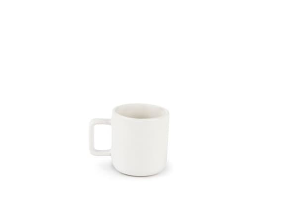 Tasse - Excelsa - Nordic - Set om 6 - Stengods - 80 ml Vit