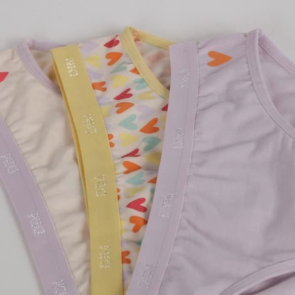 3-pack barnunderkläder i bomull Pockets Lila 10 år
