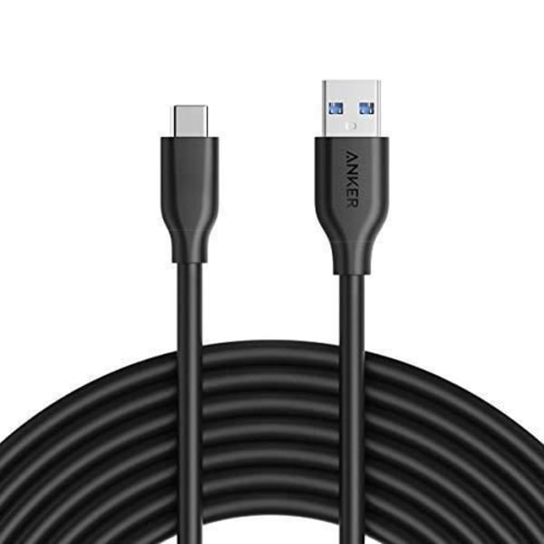 Anker Powerline USB C till USB 3.0-kabel med 56k Ohm resistor [3m] för USB Typ C-enheter (ny MacBook, ChromeBook