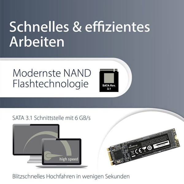 Diske SSD M.2 - MEDIARANGE - MR1021 - 128 Go - SATA III - 3D TLC NAND