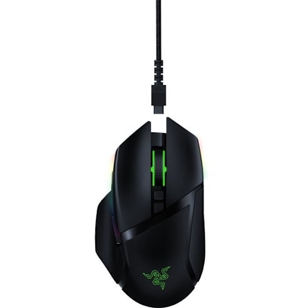 RAZER Basilisk Ultimate Gaming Mouse - Razer Hyperspeed Technology - 20K optisk sensor - Svart