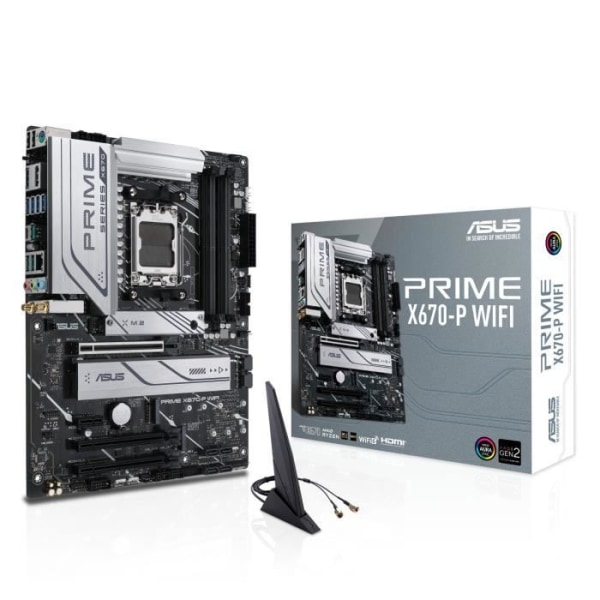 ASUS PRIME X670-P WIFI Moderkortsuttag AM5 AMD X670