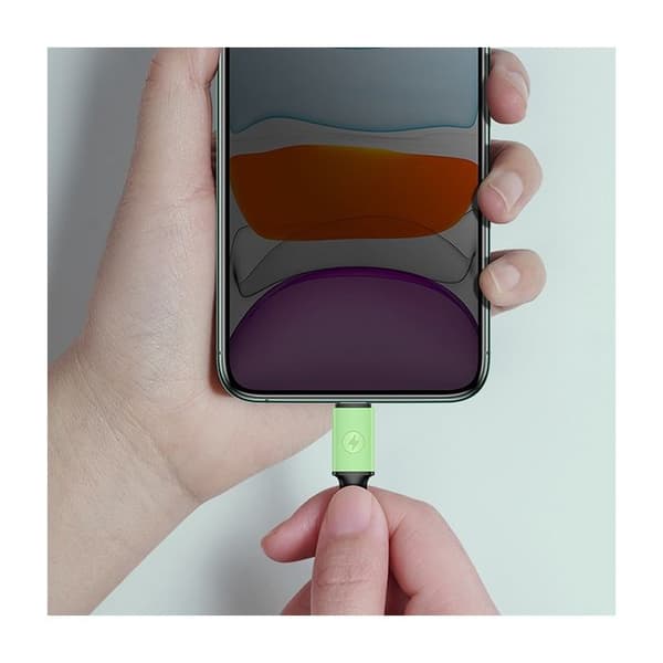 USAMS MicroUSB-kabel 1 m Snabbladdning Lila