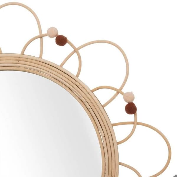 Barnspegel "Campagne" rotting D38cm beige