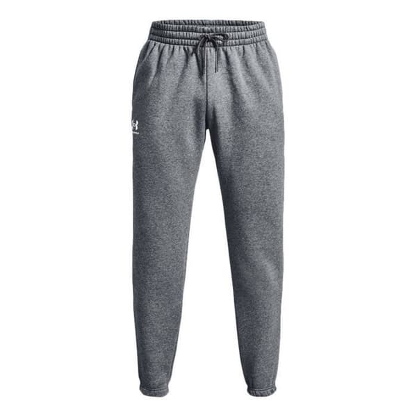Träningsbyxor - Under Armour - Essential Fleece Jogger - Grå - Elastisk midja - Andningsbar Grå M