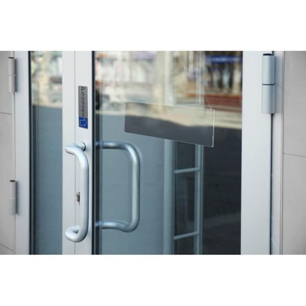 Skylt - EXACOMPTA - Tryck - Borstat aluminium - Självhäftande - 44 x 165 mm