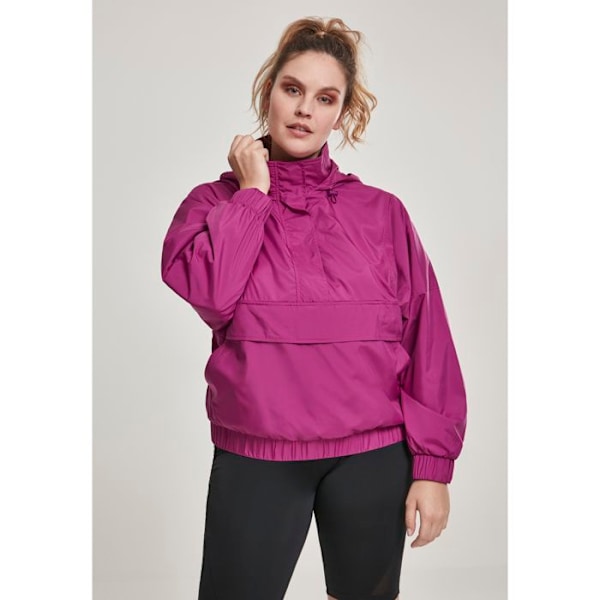 Parka dam - Urban Classic - Panel - Fleecefoder - Leopardinsatser - Känguruficka lila XS