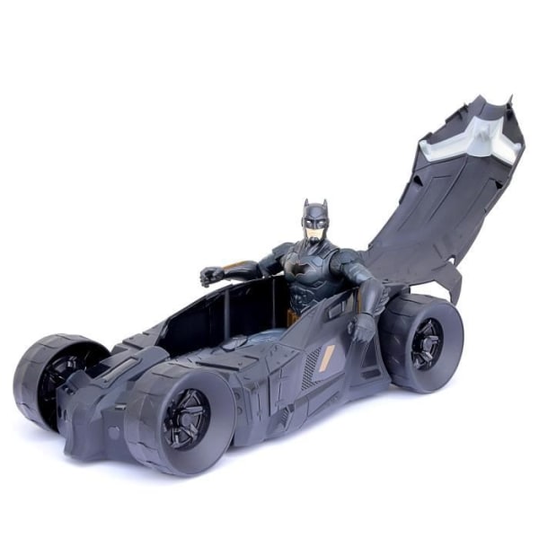 30 cm Batman statyett med sin Batmobile - BATMAN - Pack Batman + Batmobile - Mixed - Svart Svart