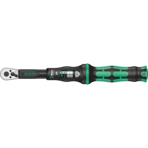 Rörnyckel - Wera Tools - Click-Torque A 6 - Svart och grön - 1 st - 1/4"