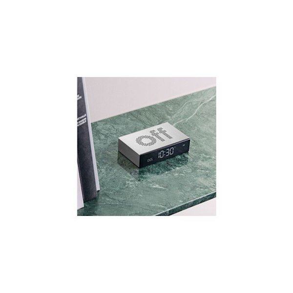 Radio-väckarklocka - Lexon - FLIP PREMIUM - Aluminium - Uppladdningsbar USB-C - Touch-kontroll Aluminium