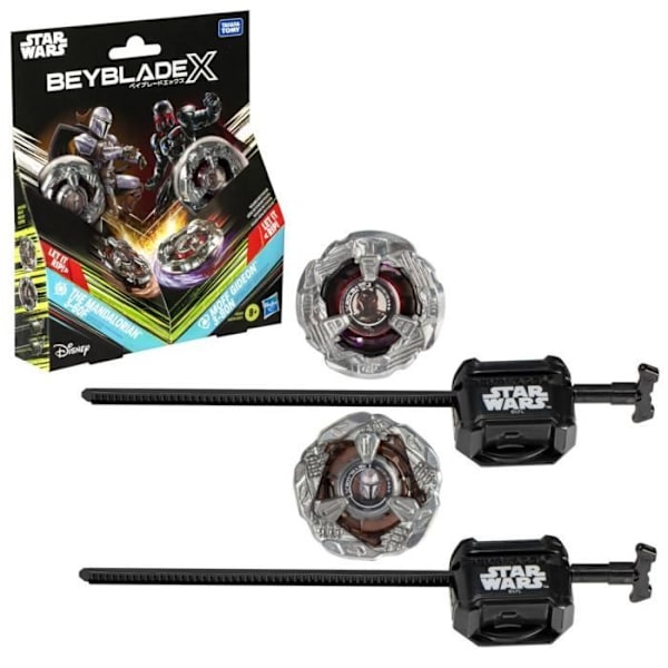 Beyblade X Multipack Toupie The Mandalorian 3-60F vs. Moff Gideon 3-80N, Star Wars, Från 8 år Flerfärgad