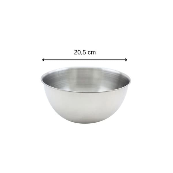 Skål i rostfritt stål för mixing med 20,5 cm diameter Fackelmann Basic Rostfritt stål