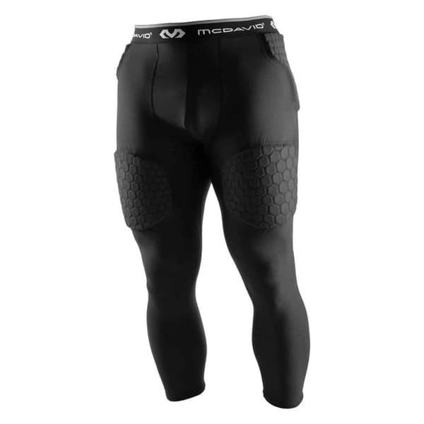 Legging 3/4 McDavid Hex Thudd 5-Pad - svart Svart M