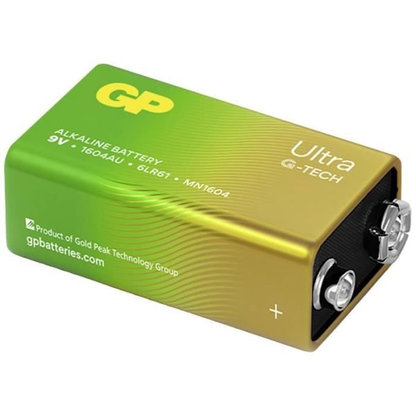 GP Batterier GPPVA9VAU143 Batteri 6LR61 (9V) alkaliskt 9 V 1 st(s)