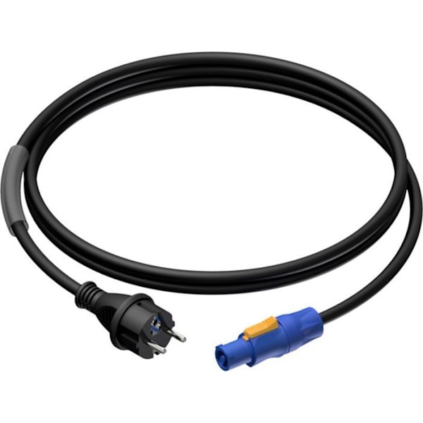 Procab - CAB442/5 - Strömkabel - hane schuko - powerCON utgång - 3 x 2,5 mm² 5 meter