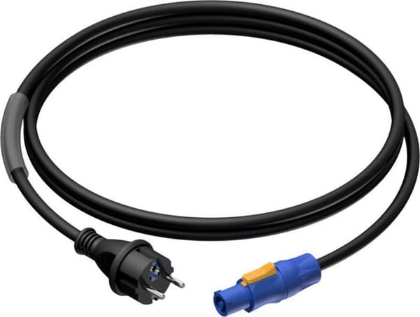 Strömförsörjningskabel - Procab - CAB442/5 - hane schuko - powerCON-utgång - 5 meter