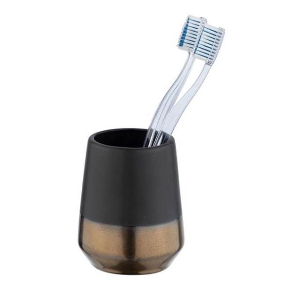 Wenko - Design gobelet för badrum Brandol - Svart Svart - koppar
