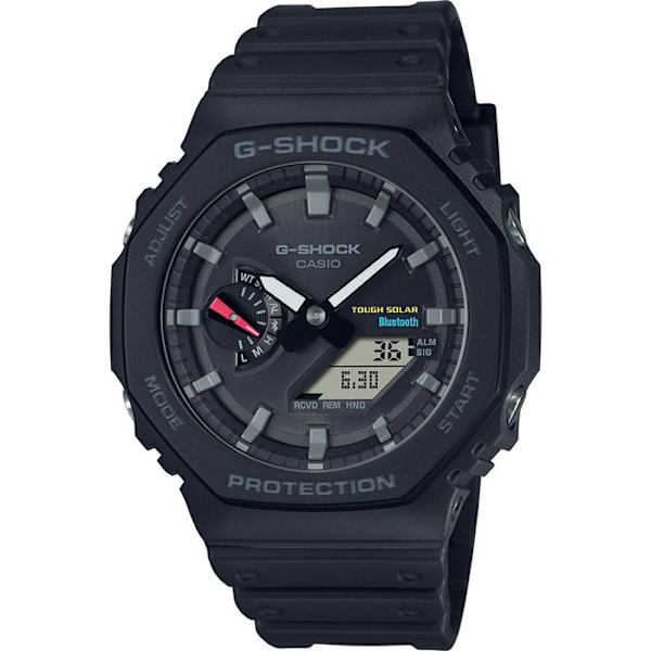 Klocka - Casio - GA-B2100-1AER - Analog/Digital - Svart plastrem - 20 bar Svart