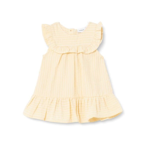 Name it Dress - 13214239 - Nbfferille SS Dress Baby Girl Dress Dimgult 3-6 månader