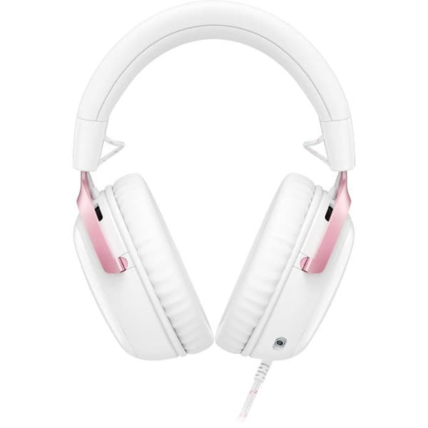 HyperX Cloud III rosa trådad gamingheadset för PC PS5 PS4 Xbox X|S Xbox One Switch, Mac mobiler med dongel och USB C till USB A